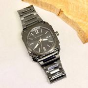 Men’s Classic Bvlgari-Style Metal Watch – Luxury Geometric Design (Available in 3 Colors)