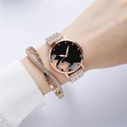 Luna Rose Elegance Watch & Infinity Bracelet Set