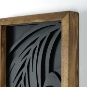 Tropical Monstera & Palm Leaves 3-Piece Wooden Wall Art Set (25x70cm)x3