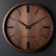 3D Wooden Wall Clock