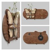 3D Wooden Wall Clock