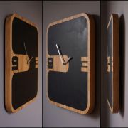 3D Wooden Wall Clock