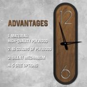 3D Wooden Wall Clock