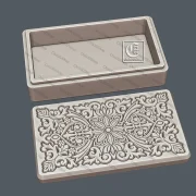 3D Relief Wooden Jewelry Box (15x30cm)