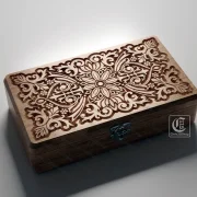3D Relief Wooden Jewelry Box (15x30cm)