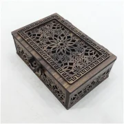 3D Relief Wooden Jewelry Box (15x30cm)