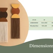 Modern Minimalist Large Tassel Wall Hanging (4 sets)