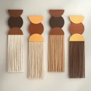 Modern Minimalist Large Tassel Wall Hanging (4 sets)