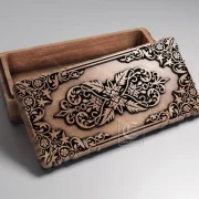 3D Relief Wooden Jewelry Box (15x30cm)