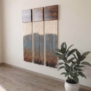 Modern Minimalist Large Tassel Wall Hanging (3 sets)