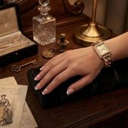 Michael Kors Emery Pave and Gold-Tone Bangle Watch (High Copy)