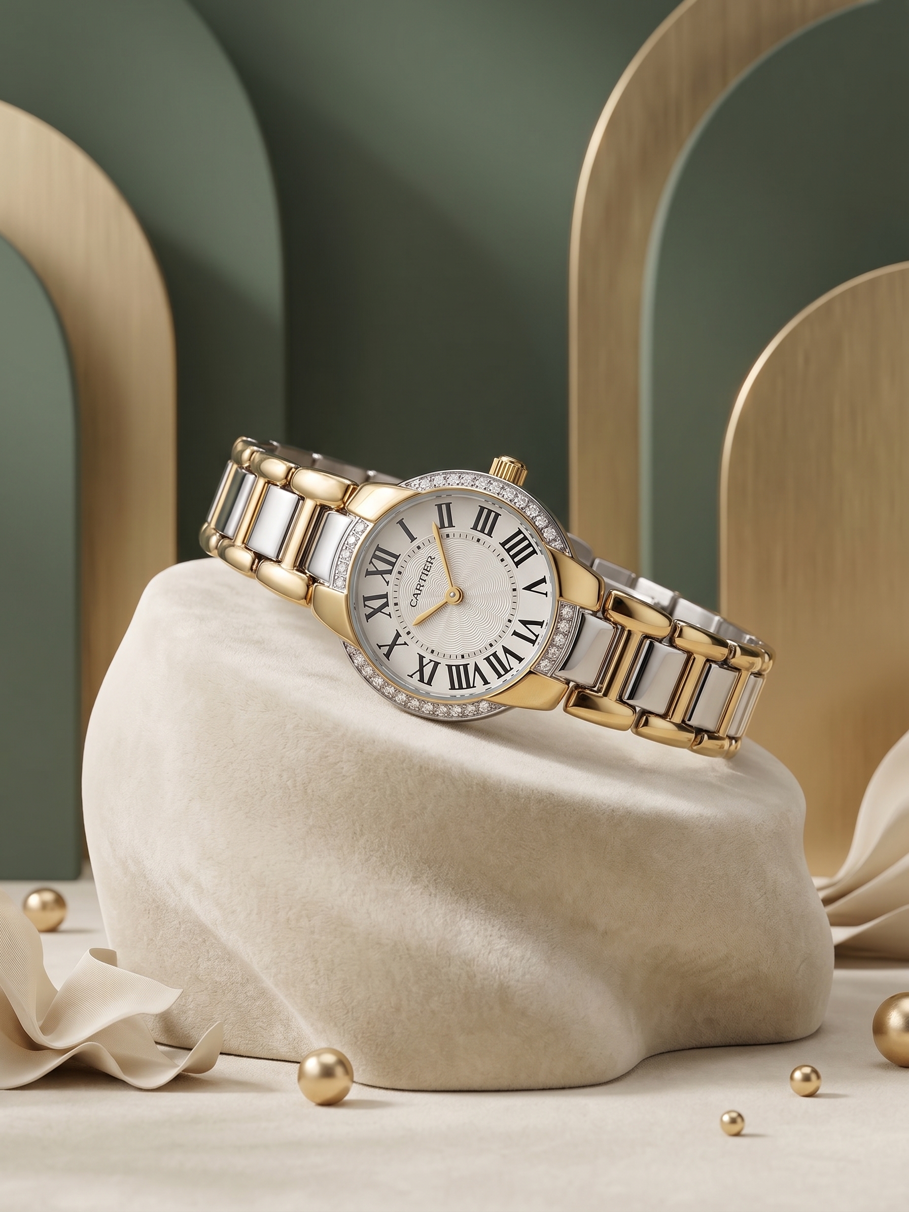 Cartier Diamond-Quartz Watch