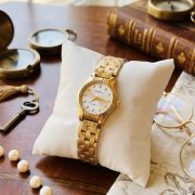 Gloria Classic Vintage Gold-Tone Women’s Quartz Watch