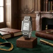 Zara Rectangular Stainless Steel Quartz Watch
